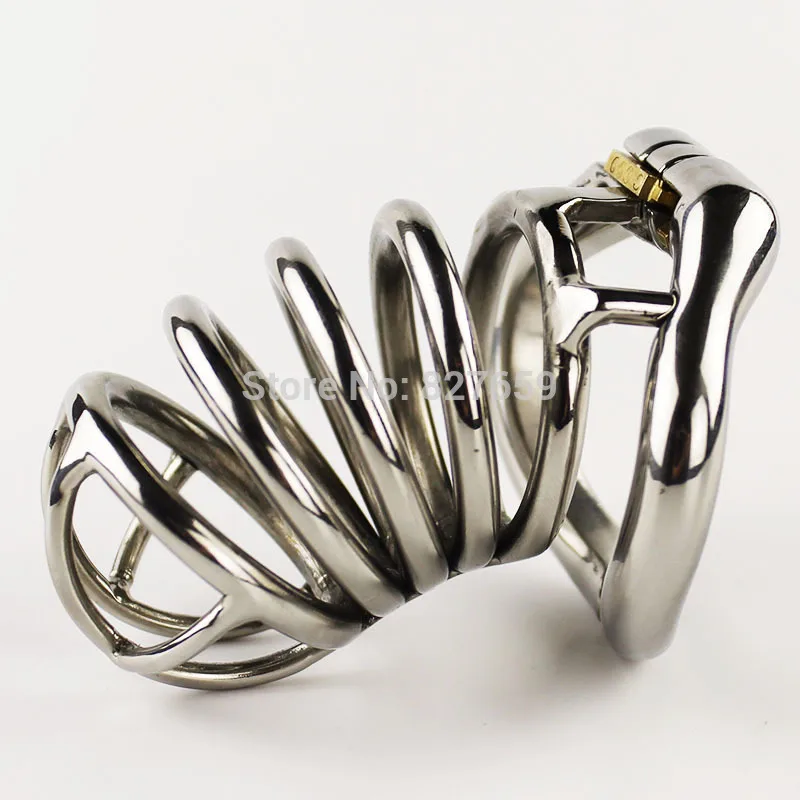 Мужское устройство верности из нержавеющей стали 80 мм Клетка на член Блокировка