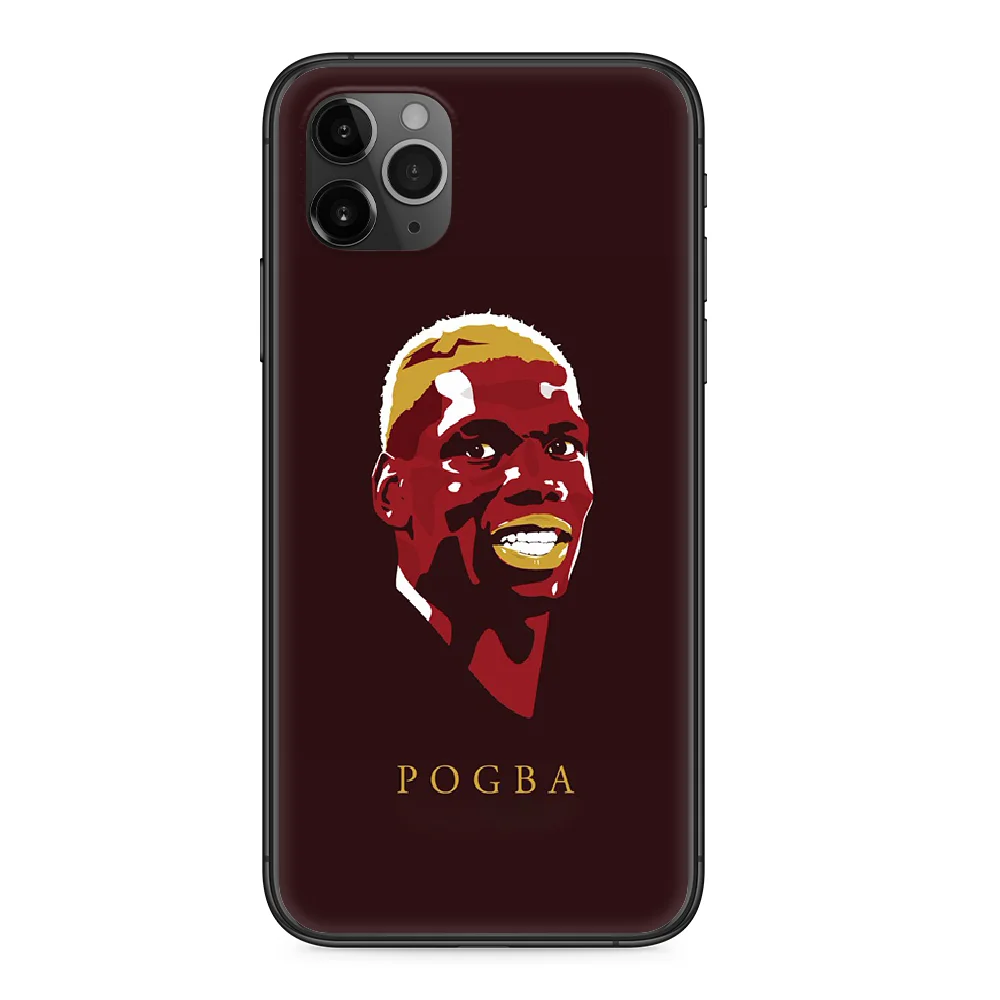 

France football Pogba 6 Phone case For iphone 4 4s 5 5S SE 5C 6 6S 7 8 plus X XS XR 11 PRO MAX 2020 black back soft hoesjes