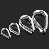 cable wire rope thimbles wire clamp grip clamp eyes thimbles rigging hardware fixing workpiece 304 stainless steel m1 5m16