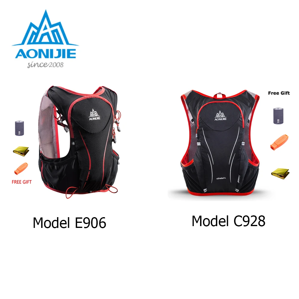 AONIJIE men and women lightweight backpack running vest nylon bag riding marathon portable ultralight running bag backpack 5L