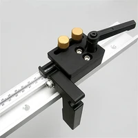 miter track sliding stoper t slot limit for 45 type t track woodworking saw table router benches diy manual tools