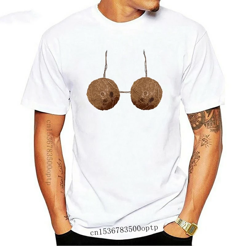 

Coconut Bra T Shirt Coconut Bra Luau Tiki Island Beach Fun Funny Hawaii Caribbean