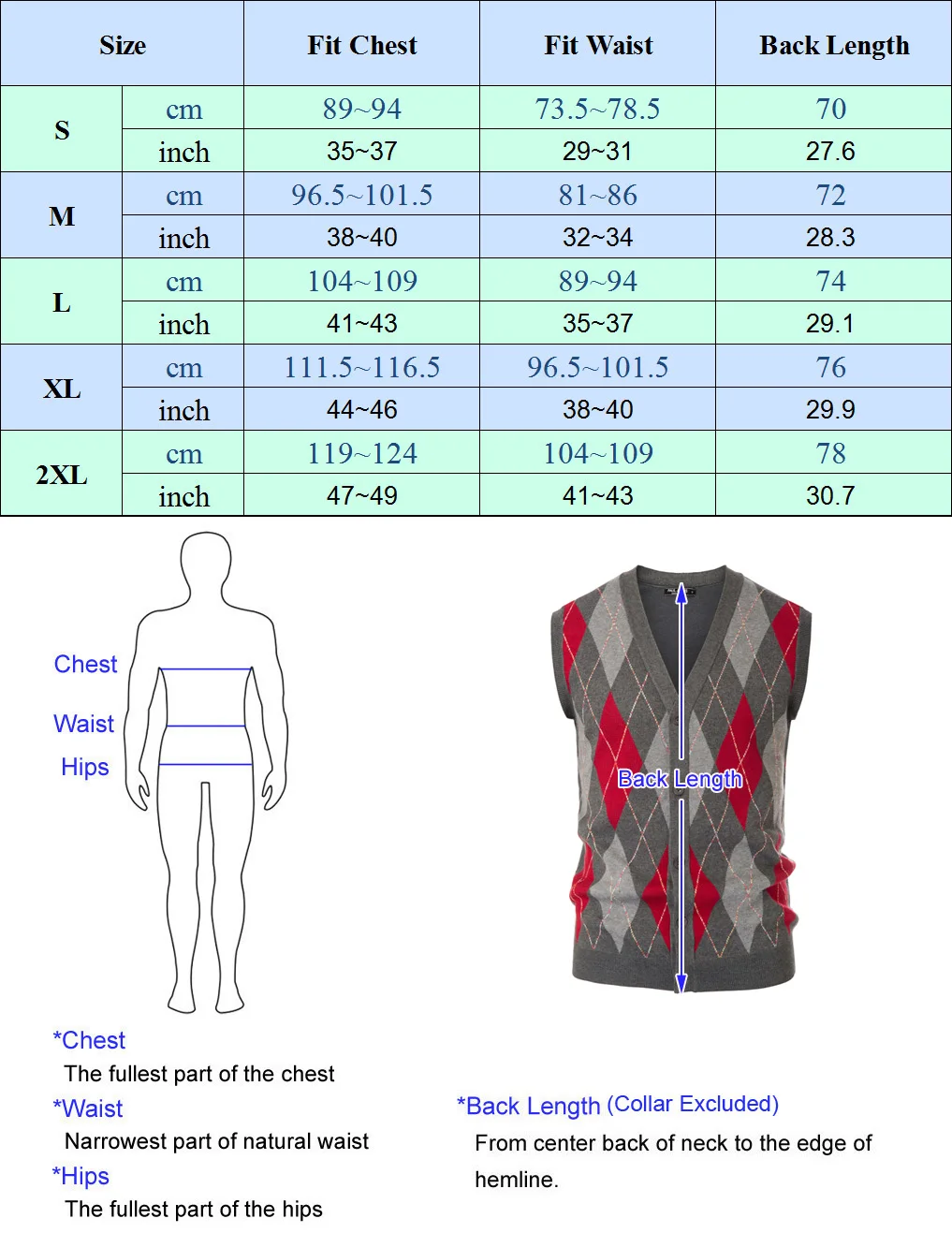 

Men Sleeveless Sweater Vest Contrast Color Diamond Pattern Button Placket Soft Warm Comfortable Autumn Winter Knitwear Tops Male
