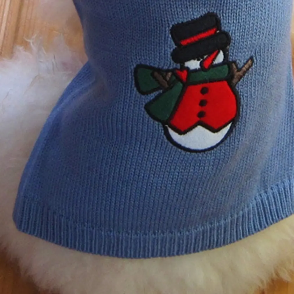 

Small Large Pet Dog Sweater Christmas Winter Warm Costume Pet Dog Cat Knitwear Stripe High Collar Coat Sweater Clothes