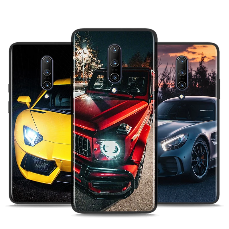 

Sports Cars Men For OnePlus 5 5T 6 6T 7 7T 8 9 9R Pro Nord N100 N10 CE Black Phone 2 5G Case Soft Cover