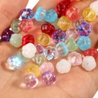 20 штук 10x6 мм Разноцветные тыквы цветок бисерами из окрашенным стекла бусины из чешского хрусталя Стекло Бисер для рукоделия, подходят для изготовления ювелирных изделий, сделай сам, заколка для волос