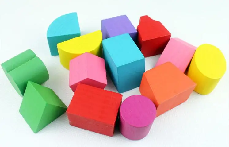 

13PCS Assembly Intelligence Geometry Building Blocks Box Education Shape Matching Children's Educational Wooden Toys Baby Gift