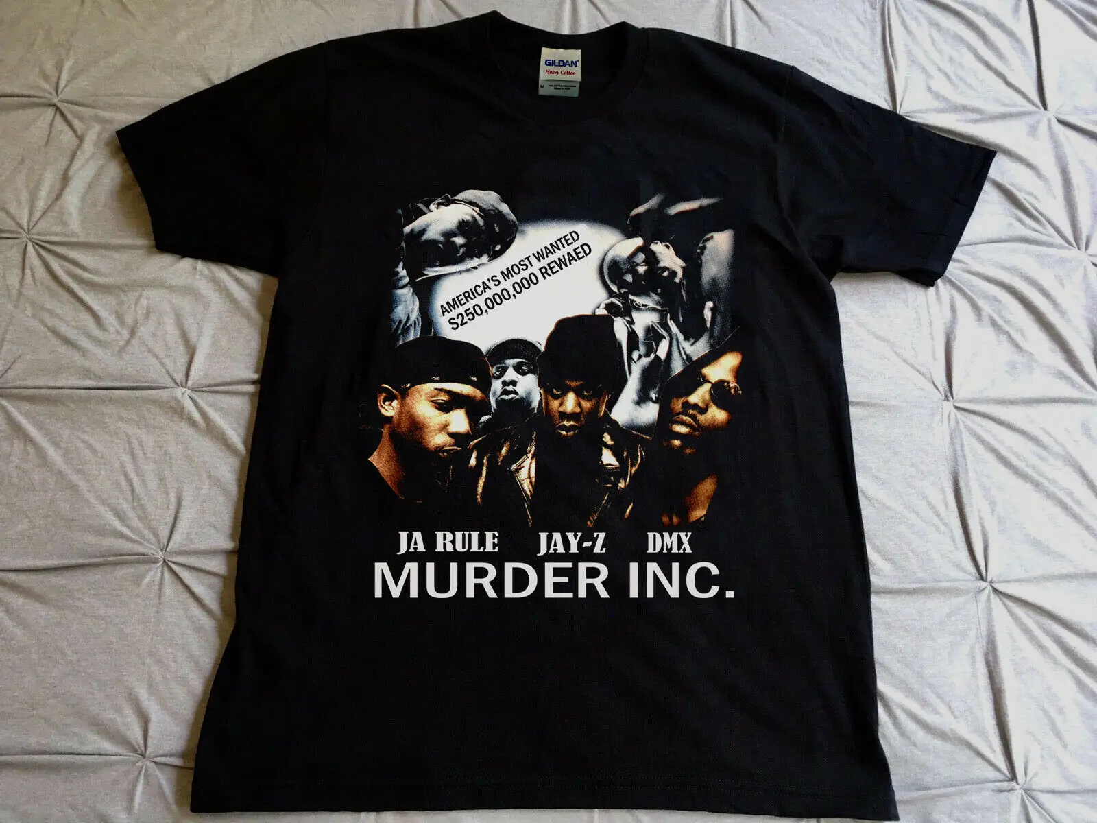 Vtg ~ 90s killder inc. хип хоп рэп футболка Jay Z DMX Ja Rule 2pac Nas TLC повторная печать летняя