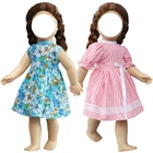 Модная обувь ручной работы кружевное платье в кукольном стиле для 18-дюймовой Девушки Куклы 45 см кукла сетка цветочного сада вечерние одежда; Юбка для малышей аксессуары для детей игрушки