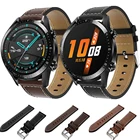 Ремешок кожаный 22 мм для Huawei Watch GTGT2 2 46 ммHonor Magic, сменный Браслет для смарт-часов Amazfit GTR 47 мм