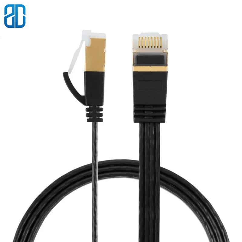 Плоский Ethernet Кабель cat 7 экранированный телефон категории высокая скорость 10