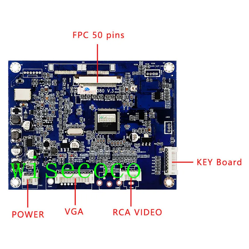 ZJ050NA 08C 5 дюймов ЖК дисплей Экран + VGA AV контроллер драйвер платы 640x480 заменить AT050TN22