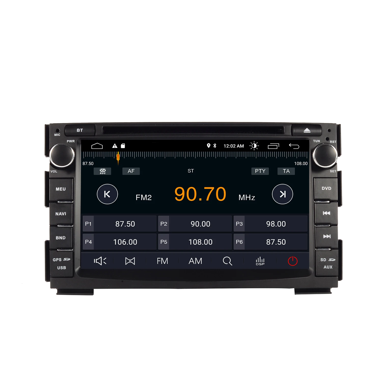 Автомобильный мультимедийный dvd-плеер экран 7 дюймов HD Android 2007 2Din GPS Авторадио для