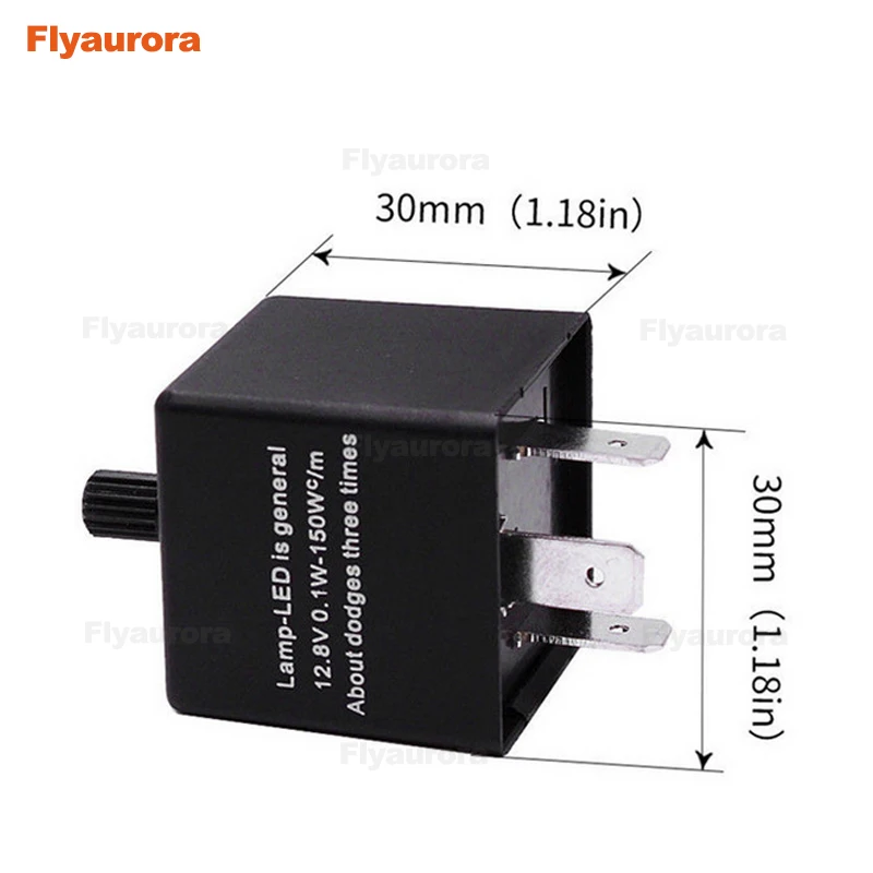Указатель поворота 12V 3 контакты регулируемый светодиодный проблесковый маячок