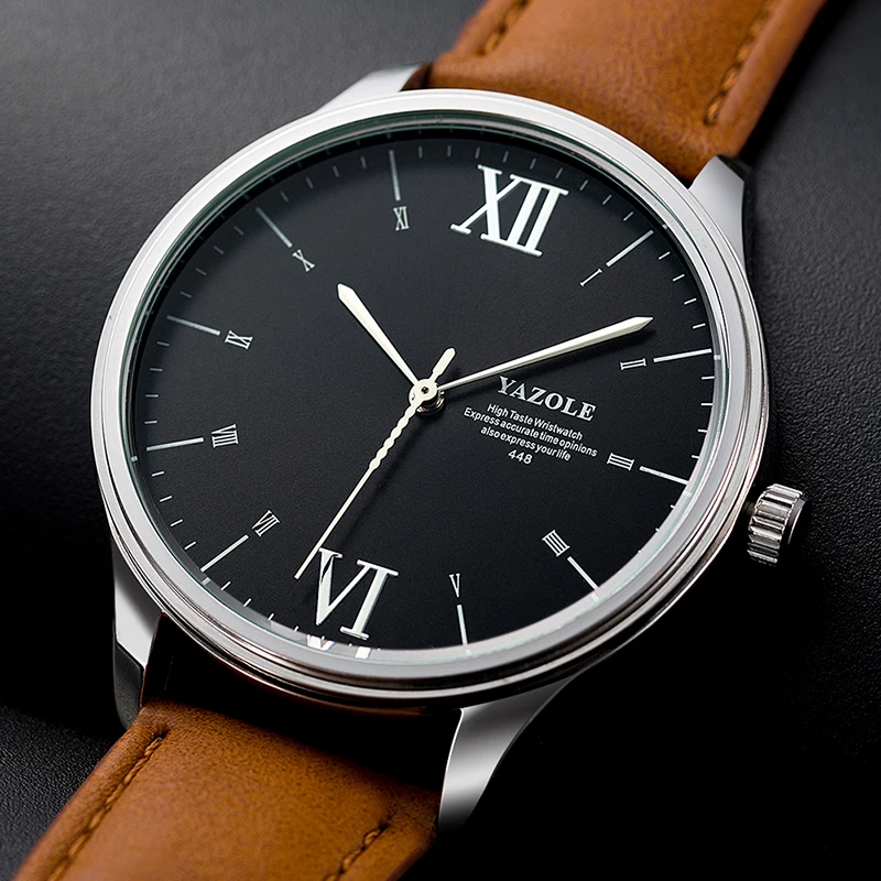 Часы Yazole мужские наручные кварцевые модные спортивные повседневные