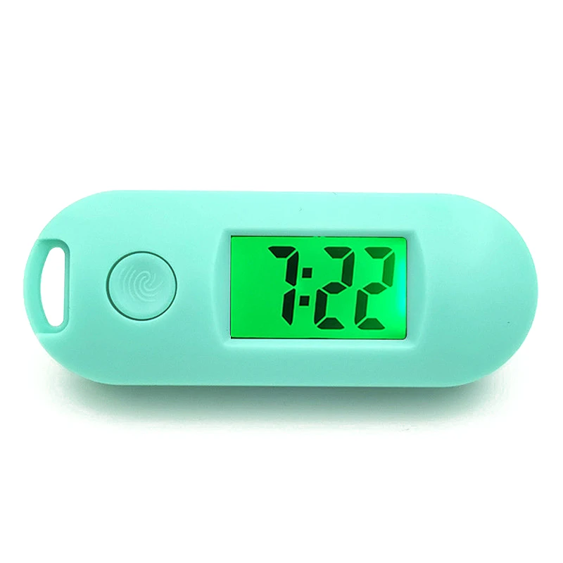 

Mini Portable Silent Luminous ABS Digital Electronic Clock Student Exam Study Library Pocket Watch Green Backlight LCD Display