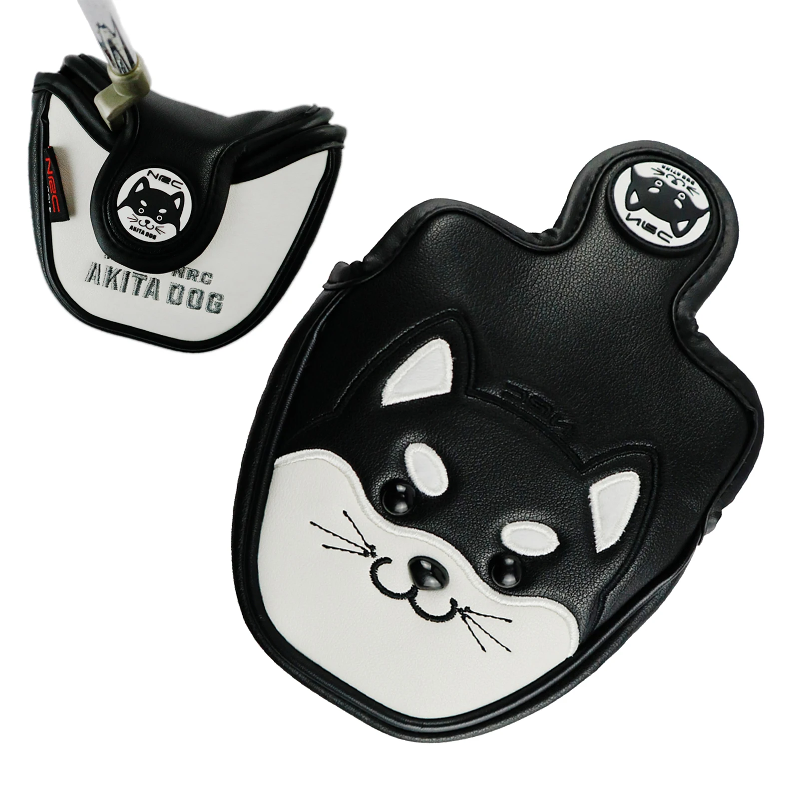 

Cute Cartoon Shape Golf Club Mallet Putter Head Cover Protective Replacement Headcover