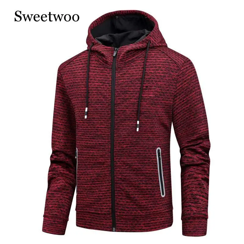 

Autumn Outdoor Windbreaker Sport Coats Thermal Fleece Breathable Men Sports Clothes Outdoor Running Fitness Quick-drying Jacket