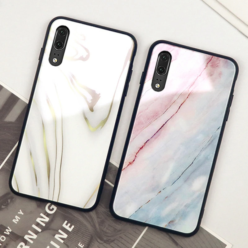 ДЛЯ VIVO v11 v11i pro v9 v7 plus v3 max чехол с мраморным закаленным стеклом Жесткий Чехол для v15