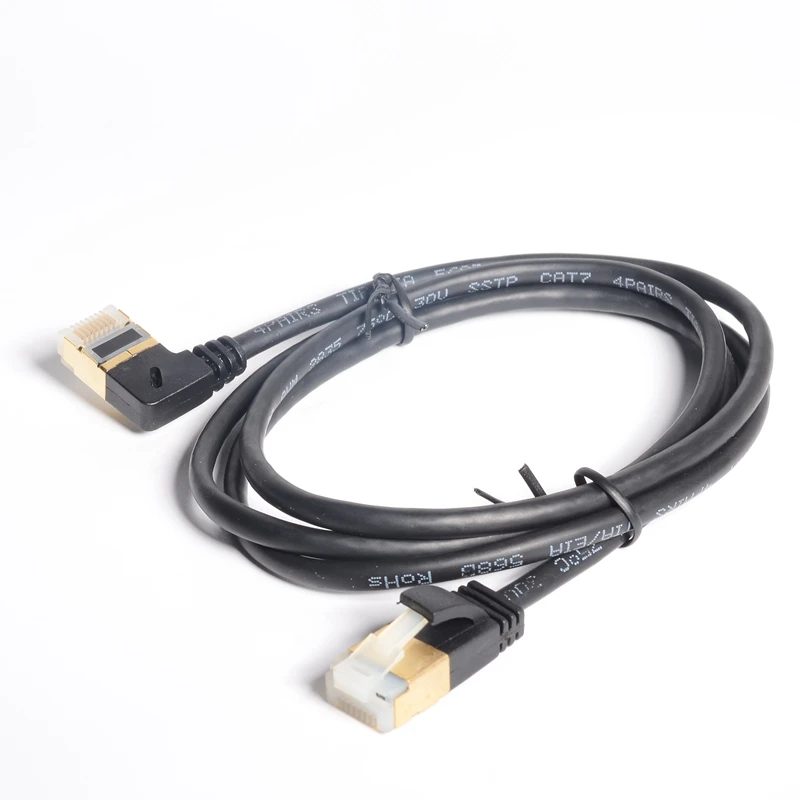 Ethernet тонкий кабель RJ45 Cat7 Lan ультра UTP сетевой для Cat6 совместимый патч корд 90