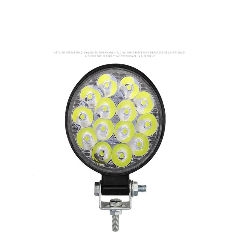 Автомобильный светодиодный рабочий светильник мини круглый 14 42 Вт инженерный