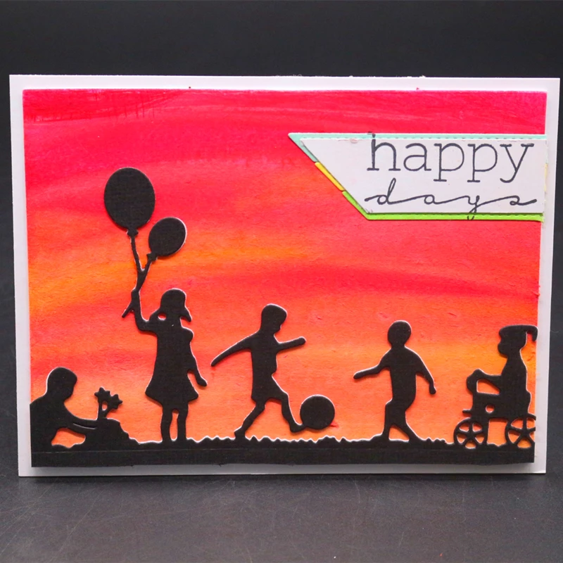 YINISE для скрапбукинга металлические режущие штампы трафареты детей DIY бумажные