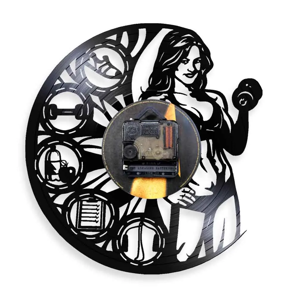 Женские часы для бодибилдинга и тяжелой атлетики настенные Muscletech женские