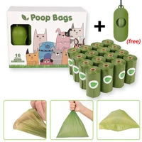 16 rolls pure dog poop bag 15 bags roll large cat waste bags doggie outdoor home clean refill garbage bag pet supplies