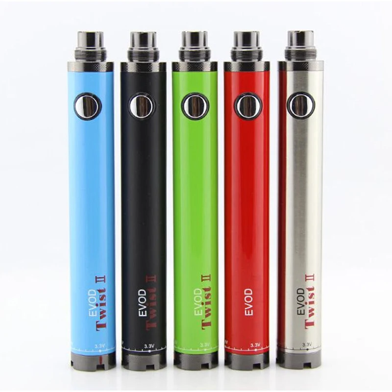 EVod Twist II батарея электронная сигарета 1600 мАч 3 ~ 4 8 в переменное напряжение Evod 2 для