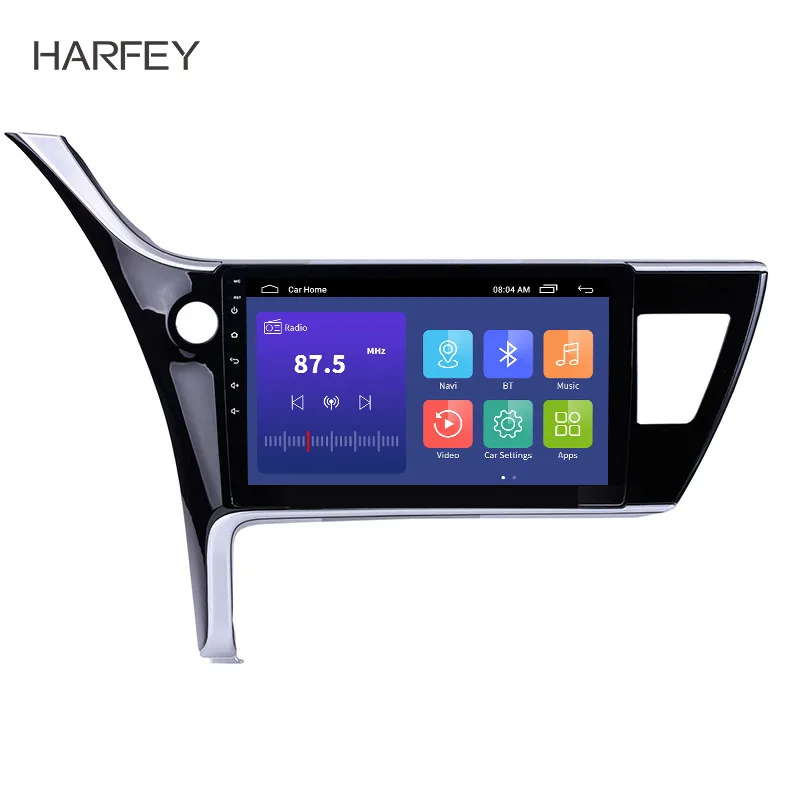 Автомобильный мультимедийный плеер Harfey стерео система на Android 10 1 экран 9 дюйма Wi Fi