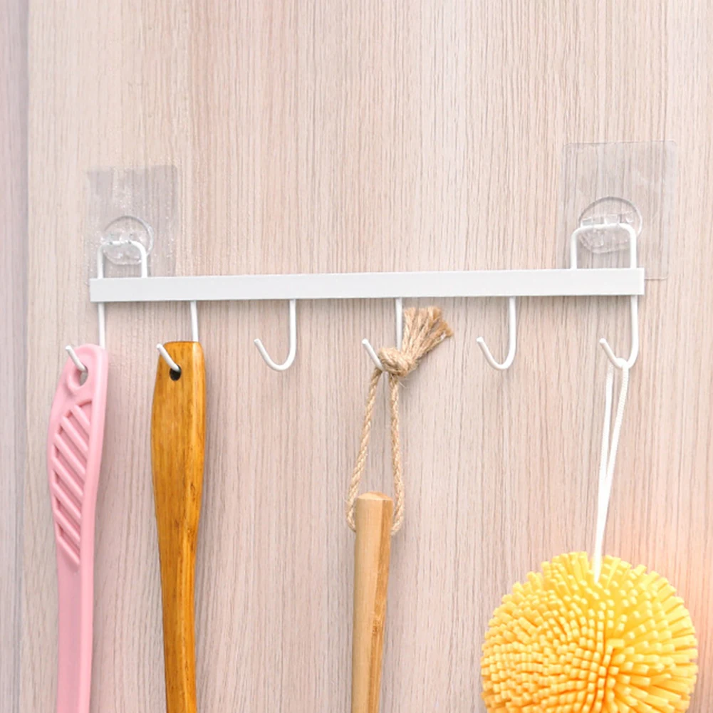 6 крючков для кухни домашнего шкафа крючки хранения Шкаф Дверь в спальню сумки
