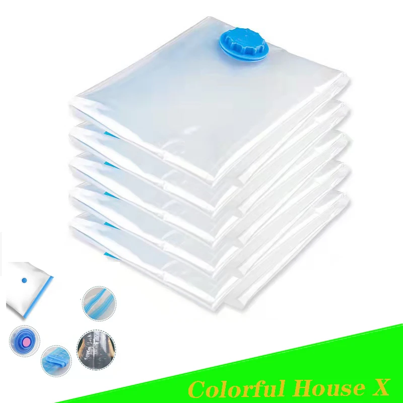 Вакуумная сумка для хранения одежды складной пылезащитный и влагостойкий