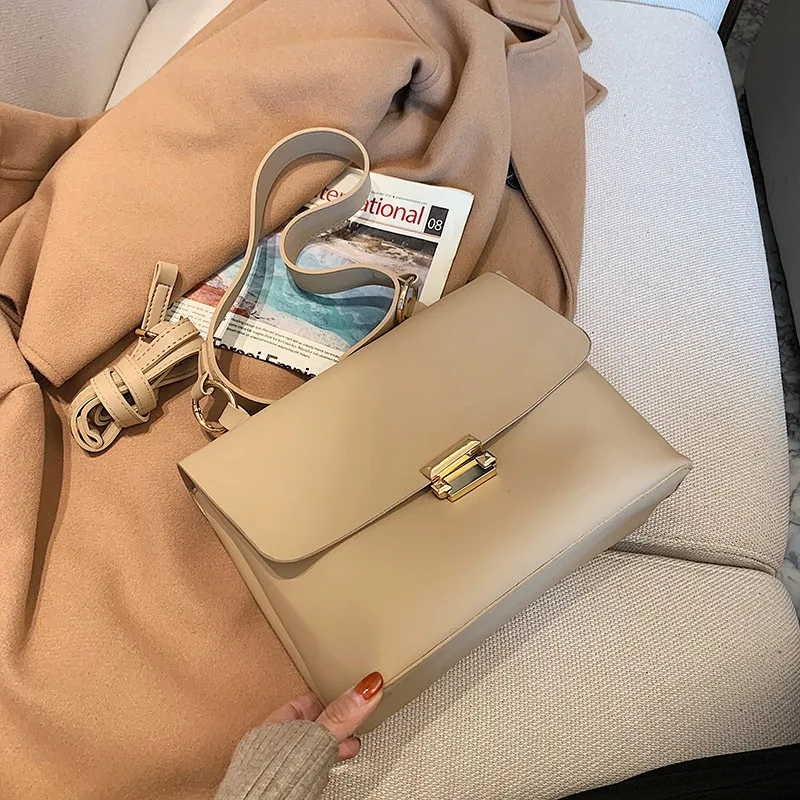 

High-quality Large-capacity Bag 2021new Fashion Lady Commuter Briefcase Western Style Single Shoulder Messenger Small Square Bag