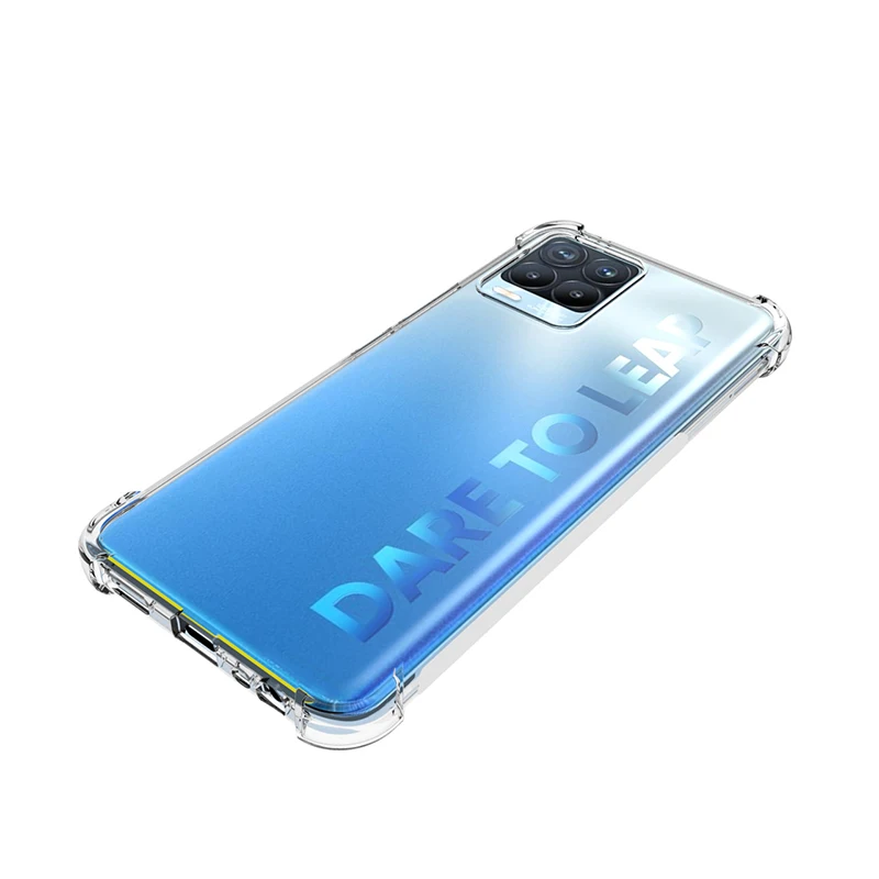 on realme 8pro transparent case for oppo realme 8 pro cover realme8pro luxury silicone clear shockproof phone back coque shell free global shipping
