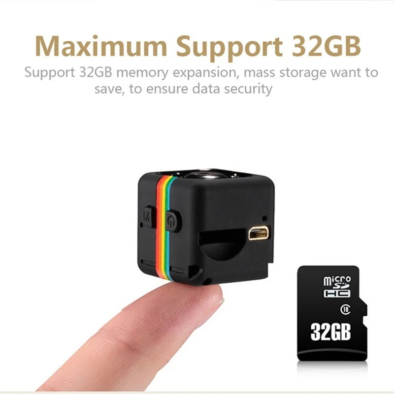 SQ11 мини Камера HD 1080P 960 Ночное видение записывающая видеокамера с датчиком