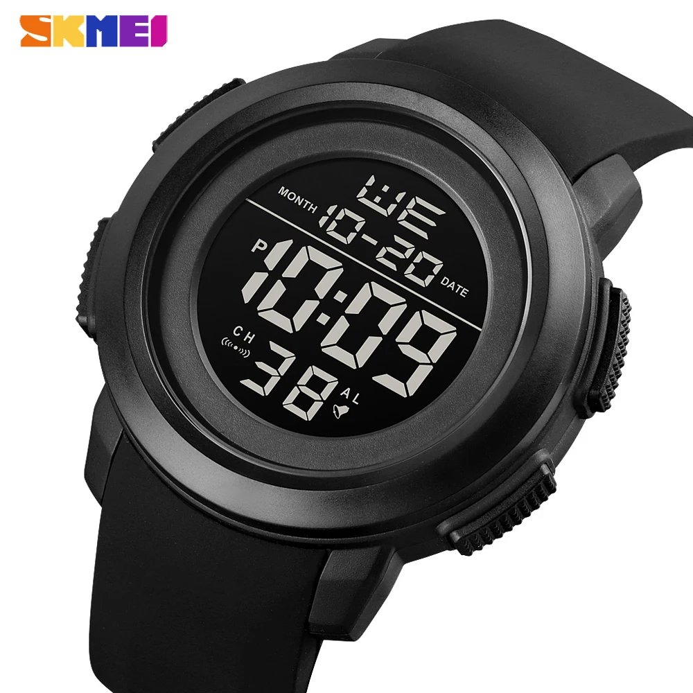 

SKMEI Mens Digital Watches Casual Sports Chrono Led Light Display Electronic Male Clock Waterpoof Wristwatch Relogio Feminino