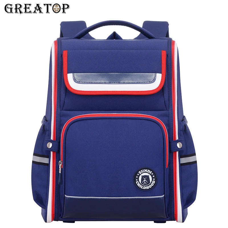 Модный школьный ранец GREATOP для подростков, водонепроницаемый детский рюкзак из ткани Оксфорд для мальчиков и девочек, детские сумки для сту...