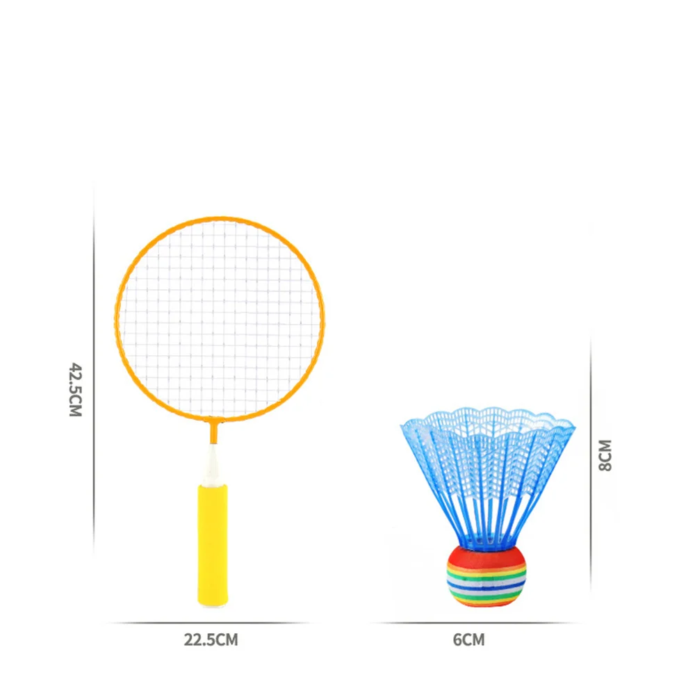 

1 Set Colored Badminton Racket Beginner Training Outdoor Sports Leisure Toys Badminton Set for Kids Children Playing (Random Col