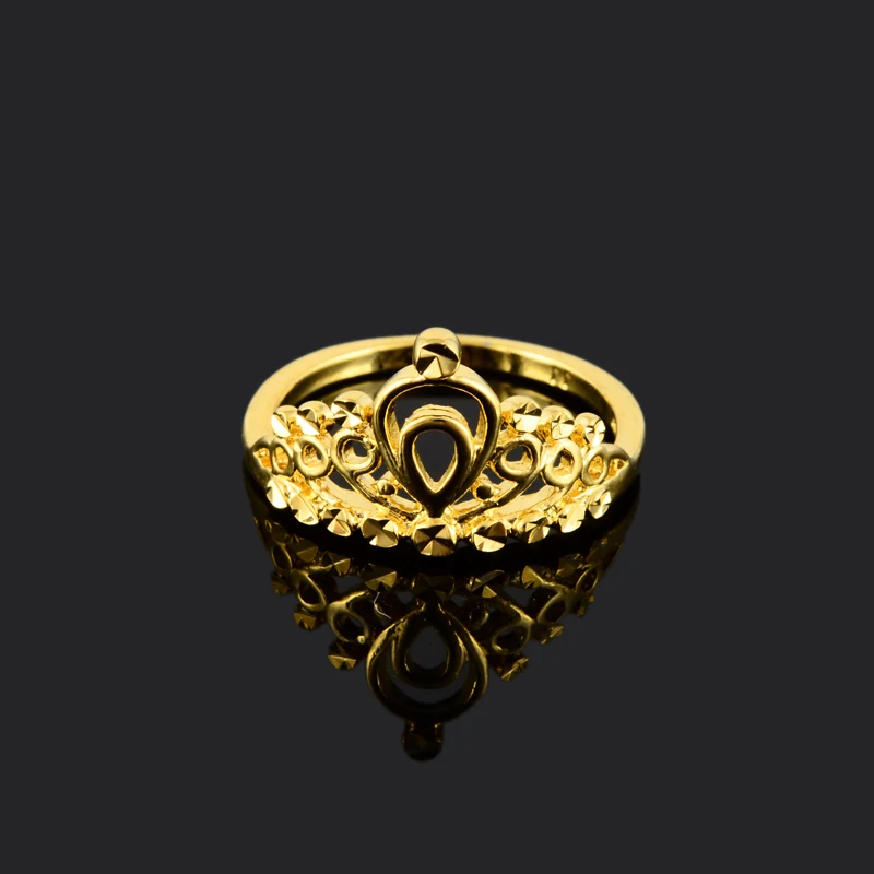 Кольца высшего качества с Королевской короной ювелирные изделия из 24-каратного