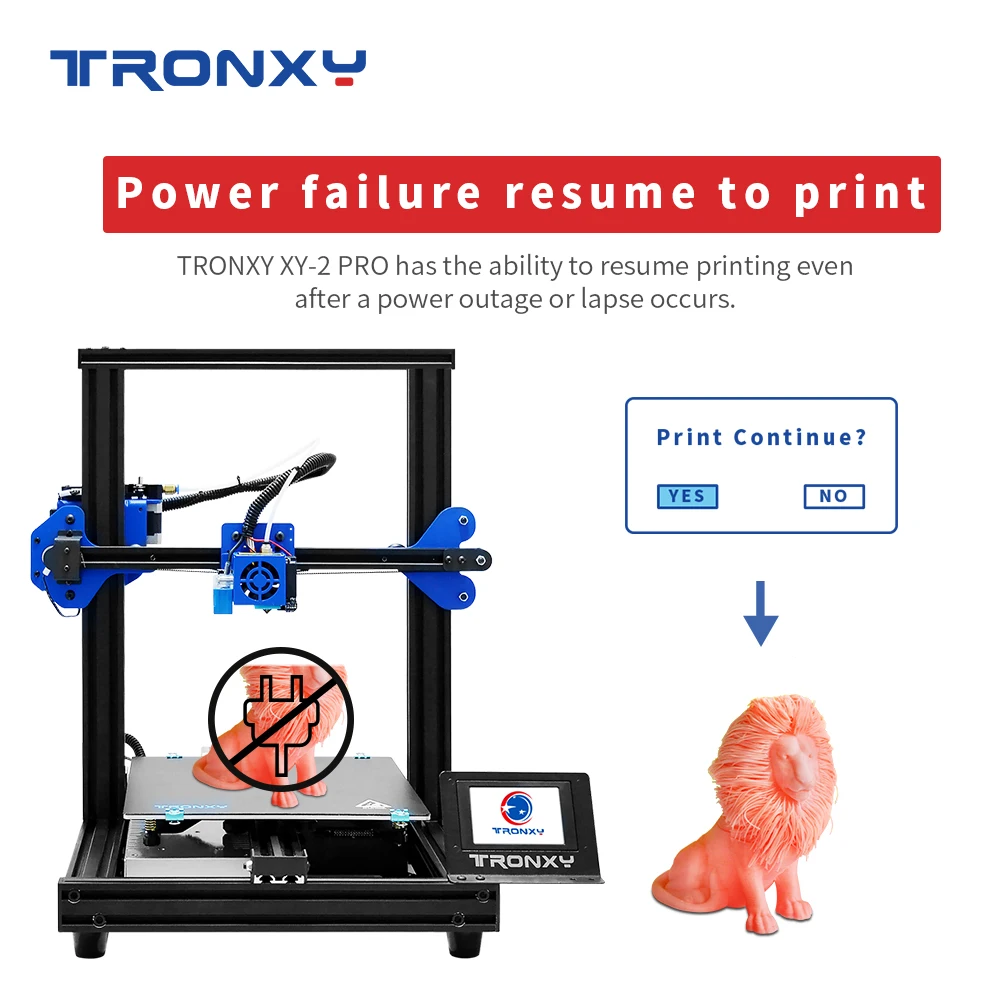 TRONXY 3D XY 2 PRO принтеры Модернизированный алюминиевая плита горячего отжига 255*255*260