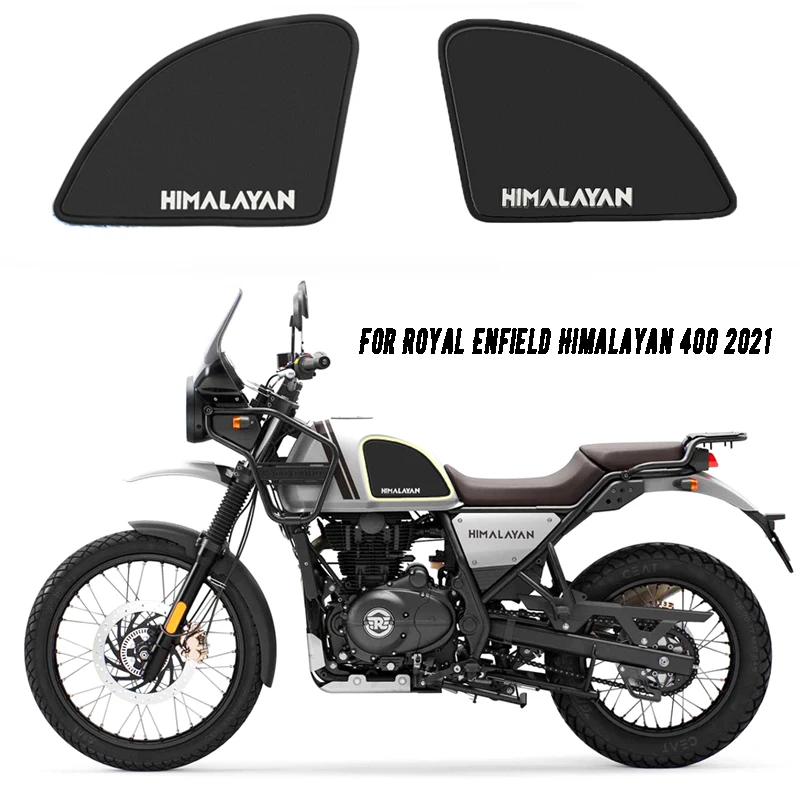 

motorcycle 3M Side Fuel Tank Pad Sticker New Rubber Decal Sticker For Royal Enfield Himalayan 400 2021