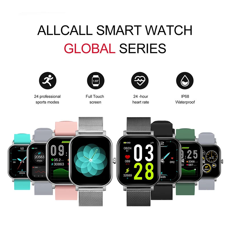 

Смарт-часы ALLCALL S10 спортивные водонепроницаемые IP68 фитнес-браслет для мужчин и женщин Bluetooth 5,0 полный сенсорный пульсометр фитнес-трекер