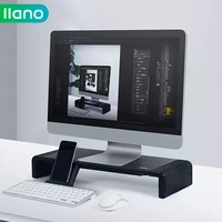 aluminum monitor stand riser computer with drawer desktop holder bracket organizer for imac macbook keyboard mouse desk storage