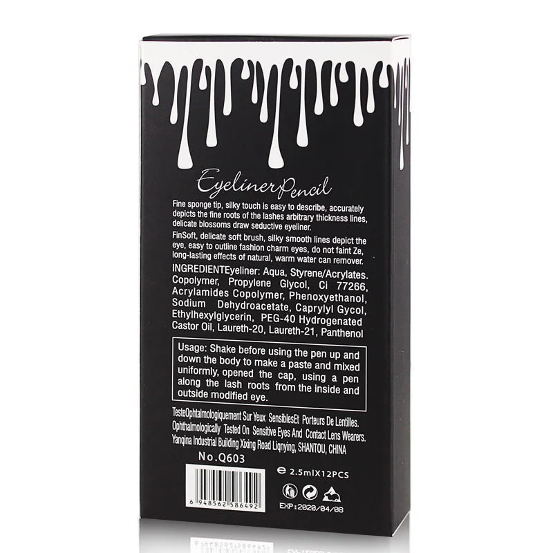 

Cosmetics Liquid Eyeliner Pencil Eye Liner Pen Makeup Black Eyelid Waterproof Long-lasting SSwell