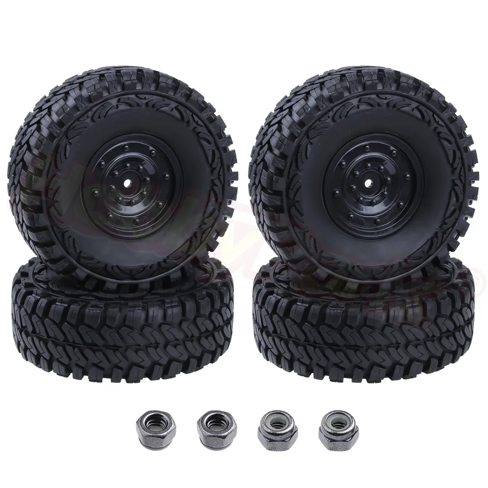 4 шт. резиновые шины и диски 1 9 дюйма с пенопластом для 1/10 RC Rock Crawler Axial SCX10 Traxxas TRX4 RC4WD