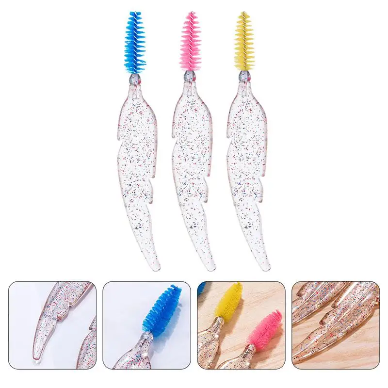 

3pcs Lightweight Reusable Lash Brow Comb Eyelash Applicator Eyelash Comb with Bag