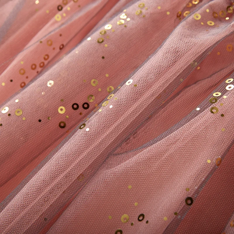 Детское платье с длинным рукавом милое Сетчатое принцессы | Детская одежда и