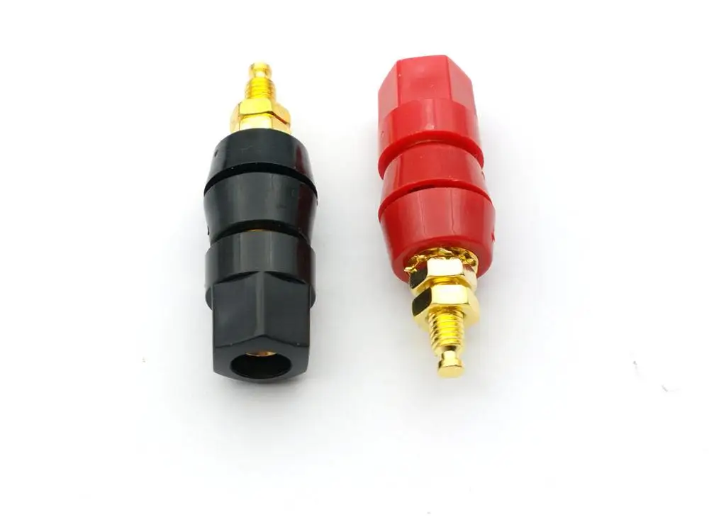 2 шт. Позолоченные аудиоколонки зажимы для 4 мм разъемов типа банан | Обустройство