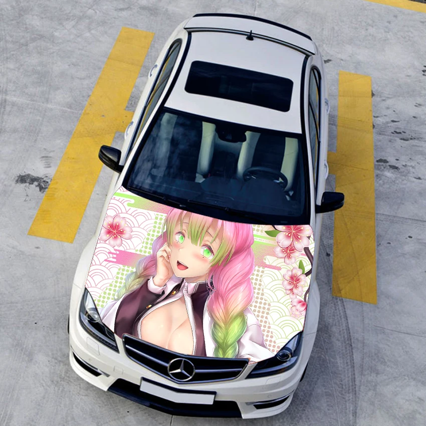 

Персонализированная аниме Kanroji Mitsuri Itasha Автомобильная наклейка s капот защитная пленка наклейки автомобильные Мультяшные виниловые Стикеры для стайлинга автомобилей