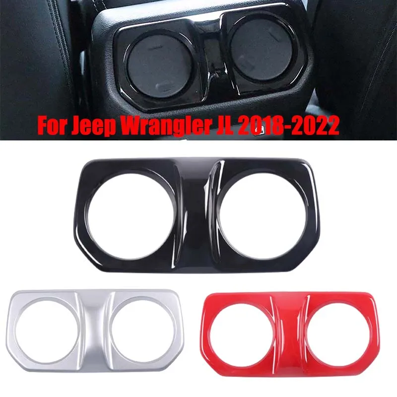 

Car Armrest Box Air Conditioner Outlet Vent Panel Cover Trim Interior Accessories For Jeep Wrangler JL 2018 2019 2020 2021 2022